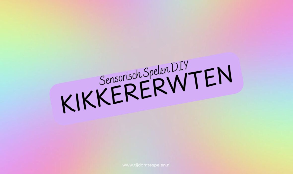 Zelf kikkererwten kleuren voor in je sensorische speelbak