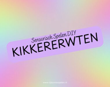 Zelf kikkererwten kleuren voor in je sensorische speelbak