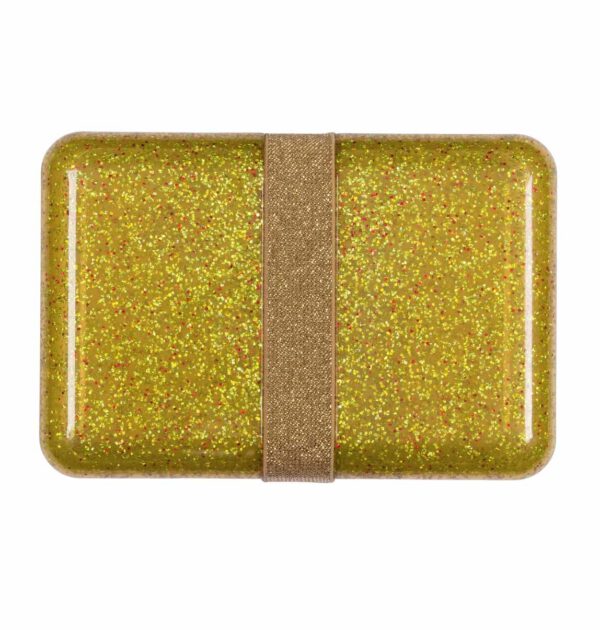 A Little Lovely Company Lunch box Glitter Goud