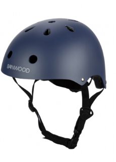 Banwood Klassieke Kinderhelm Mat Blauw