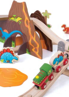 Bigjigs Toys Bigjigs Houten treinset dinosaurus