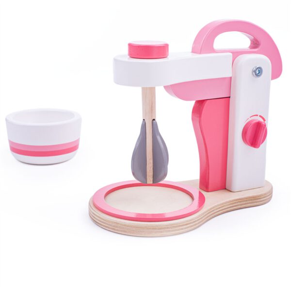 Bigjigs Toys Houten Mixer Roze