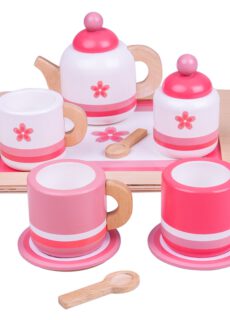 Bigjigs Toys Houten Thee Set Roze