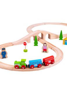 Bigjigs Toys Houten Trein | Treinset Figuur 8