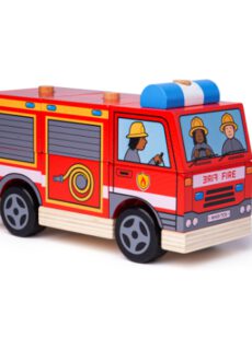 Bigjigs Toys Stapelbare brandweerwagen