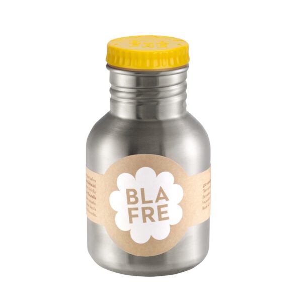 Blafre Stalen drinkfles 300ml Geel