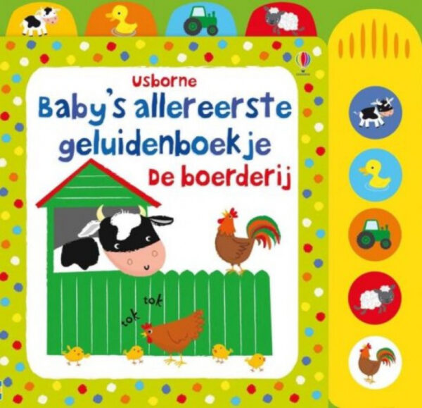 Boek Baby's allereerste geluidenboekje| De boederij