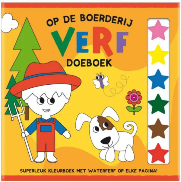 Boek Creatief Doeboek Verf Op de boerderij