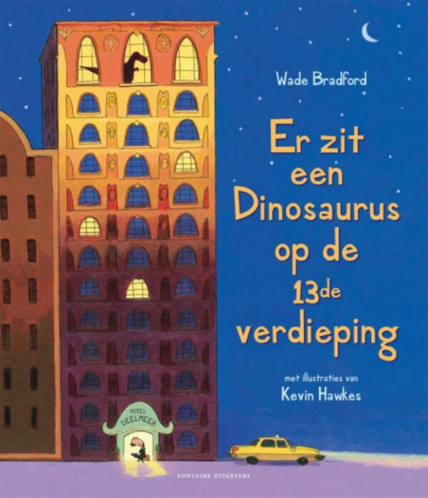 Boek Er zit een dinosaurus op de 13de verdieping