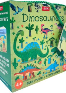 Boek Kinderboek en Puzzel Dinosauriërs