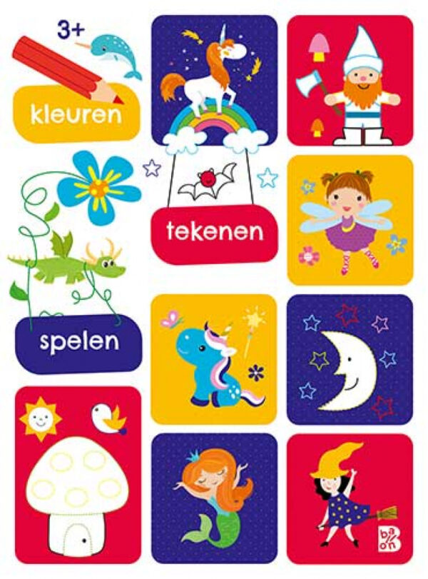 Boek Mijn eerste kleur-en spelletjesboek 3+