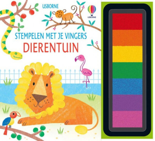 Boek Stempelen met je vingers - Dierentuin