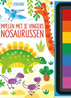 Boek Stempelen met je vingers - Dinosaurussen