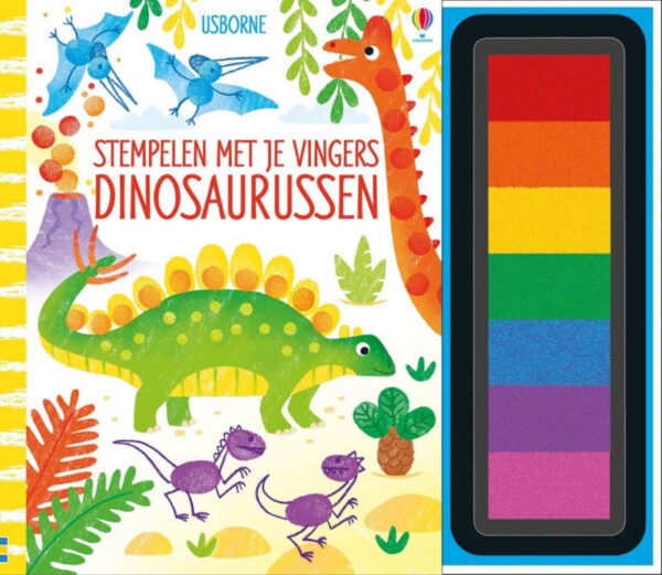 Boek Stempelen met je vingers - Dinosaurussen