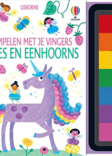 Boek Stempelen met je vingers - Eenhoorns en Elfjes