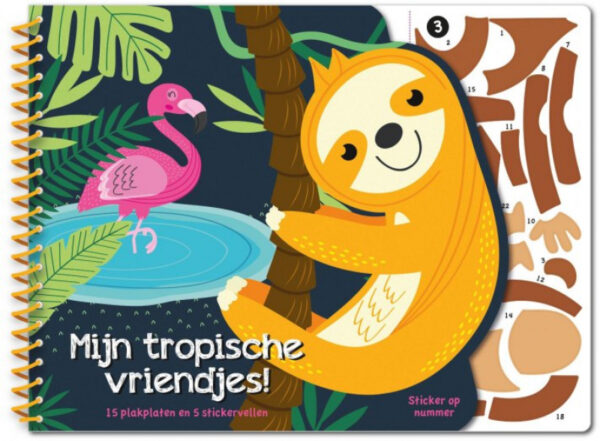 Boek Stickeren op nummer - Mijn tropische vriendjes