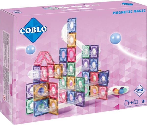 Coblo Knikkerbaan Pastel  100 stuks