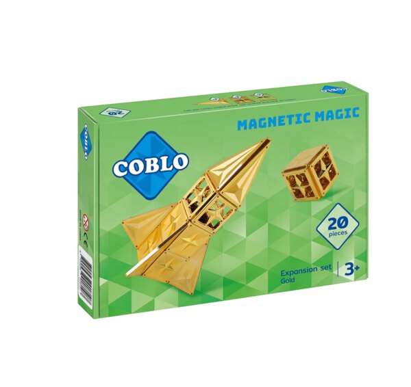 Coblo Magnetische Tegels Goud 20 stuks