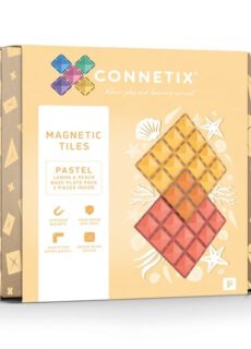 Connetix Magnetische Tegels Bodemplaten Lemon en Peach 2 stuks