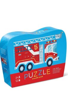 Crocodile Creek Puzzel Brandweer auto ( 12 stukjes)