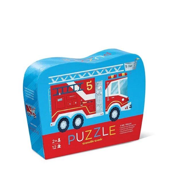 Crocodile Creek Puzzel Brandweer auto ( 12 stukjes)