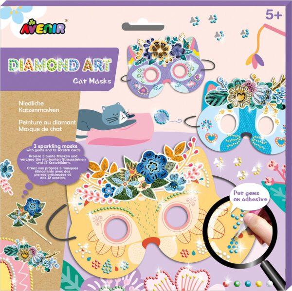 Diamond Art kattenmasker