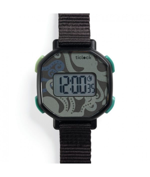 Djeco Digitaal horloge Black Octopus