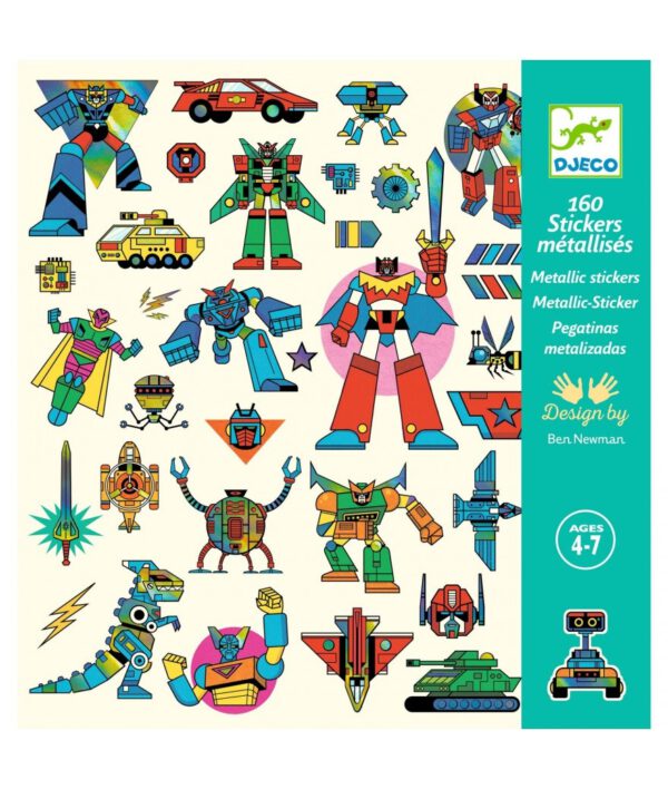 Djeco Djeco Stickers Robots | 160 stuks