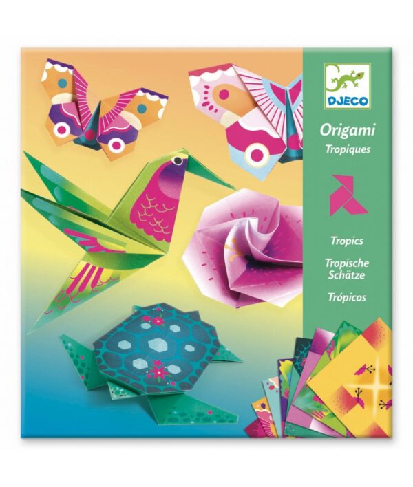 Djeco Eenvoudig Origami Knutselpakket | Tropisch