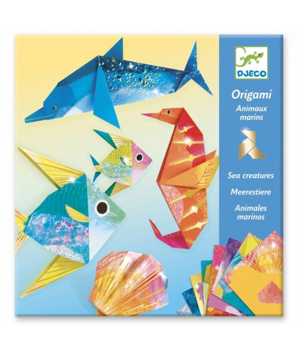 Djeco Eenvoudig Origami Knutselpakket | Zeedieren