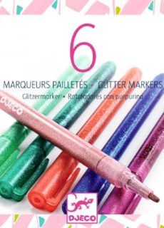 Djeco Glitter Stiften Sweet Colours | 6 stuks