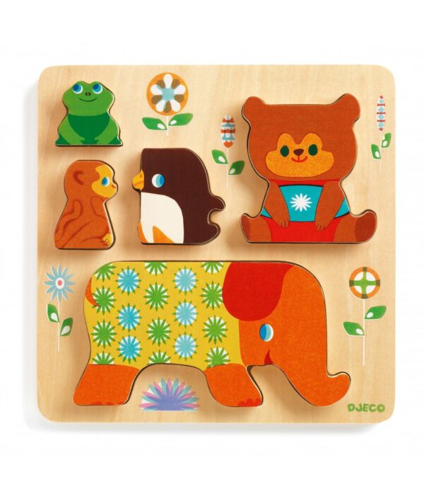 Djeco Houten Puzzel  relief woodypile