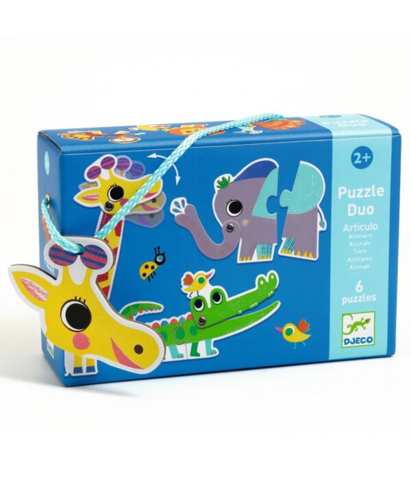 Djeco Puzzel duo wilde dieren