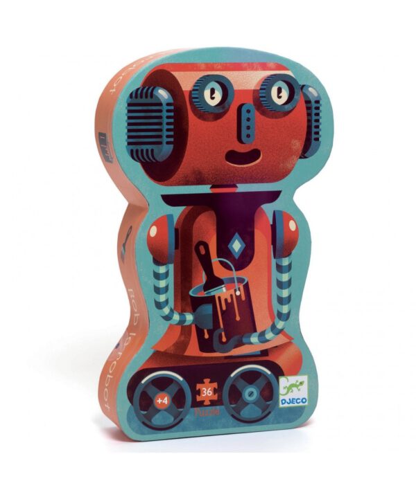 Djeco Silhouet Puzzel Robot (36 stukjes)