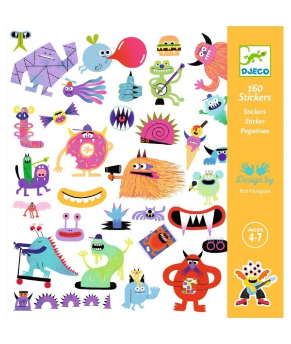 Djeco Stickers Monsters  | 160 stuks