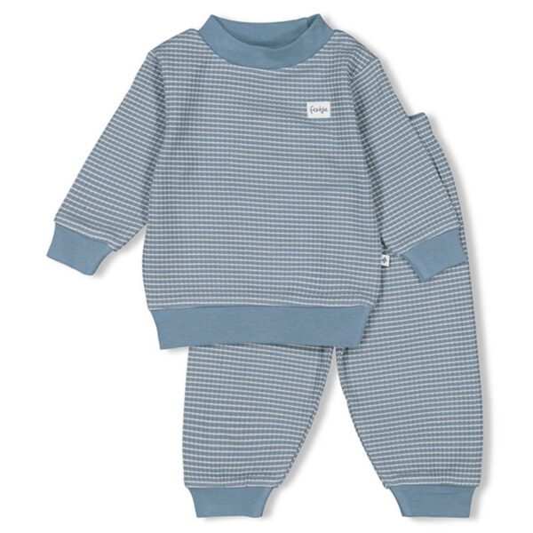 Feetje Kinder Pyjama Wafel IJs Blauw