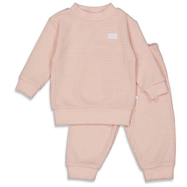 Feetje Kinder Pyjama Wafel Oud Roze