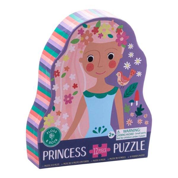 Floss & Rock Puzzel Silhouet Prinses (12 stukjes)