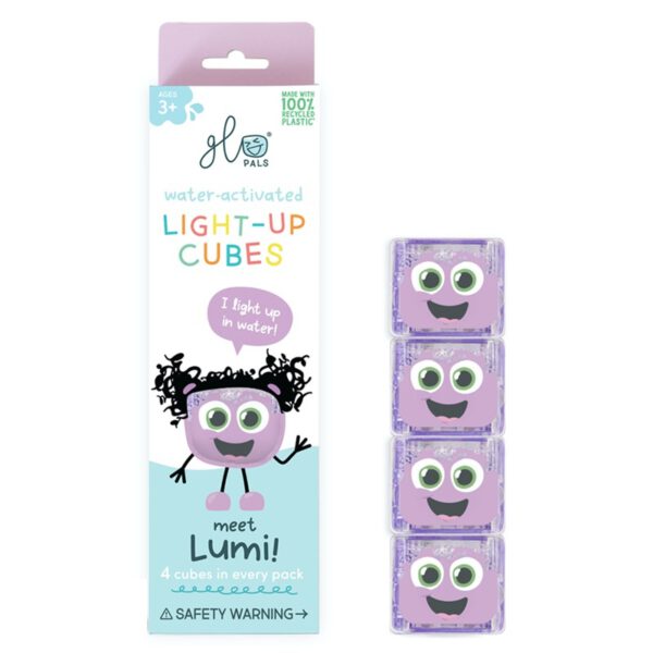 Glo Pals Light Up Cubes Paars Lumi