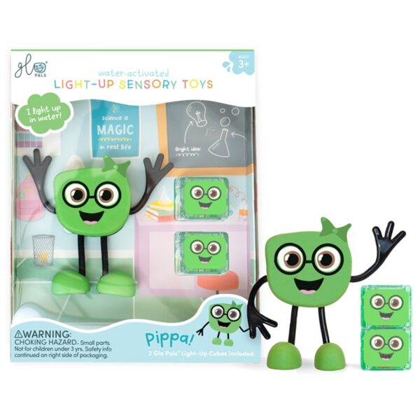 Glo Pals Light Up Sensory Toy Groen Pippa