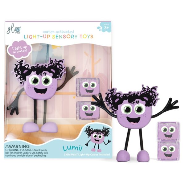 Glo Pals Light Up Sensory Toy Paars Lumi