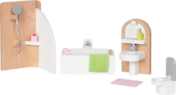 Goki Houten poppenhuisaccessoires | Badkamer