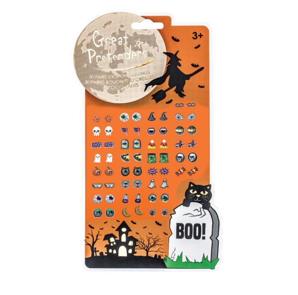 Great Pretenders Plakoorbellen Stick on Earrings Halloween