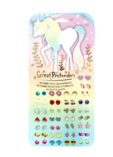 Great Pretenders Plakoorbellen Stick on Earrings Whimsical Unicorn