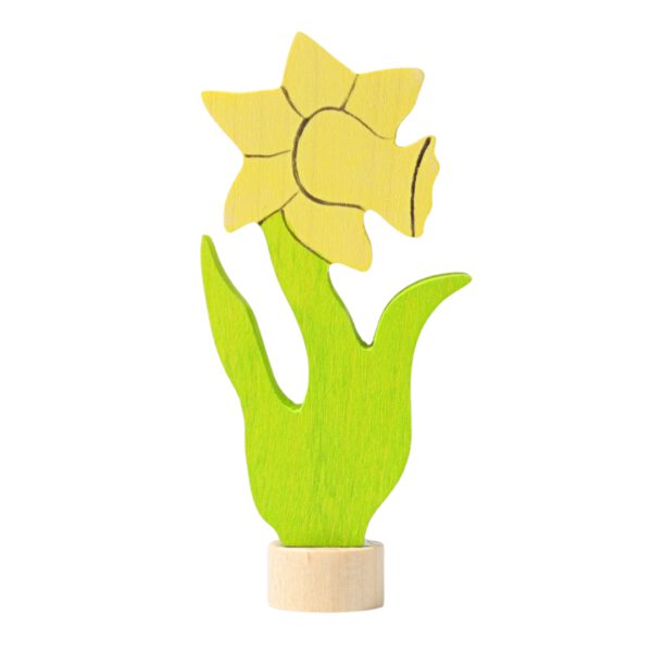 Grimm's Houten Steker Bloem Narcis