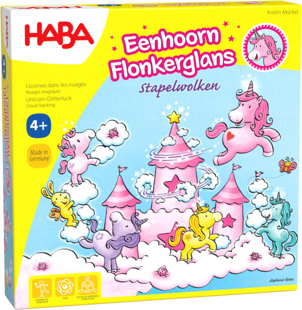 HABA Eenhoorn Flonkerglans - Stapelwolken