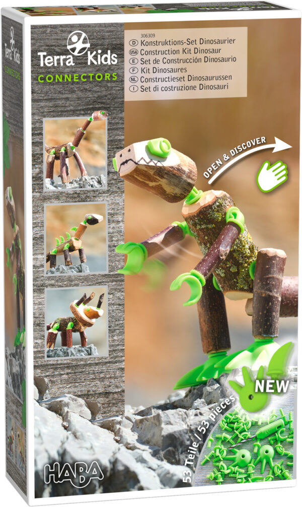 HABA Terra Kids Connectors - Constructieset Dinosaurussen