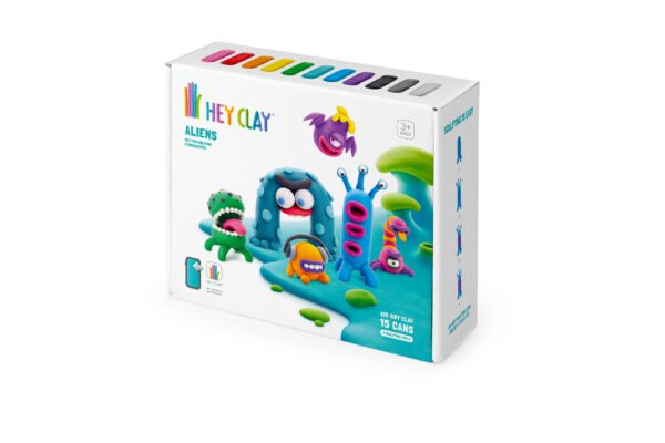 Hey Clay Interactieve Boetseerklei Aliens (15 kleuren)