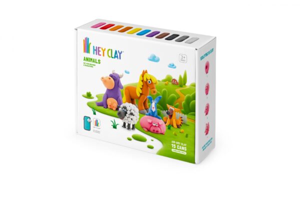 Hey Clay Interactieve Boetseerklei Dieren (15 kleuren)