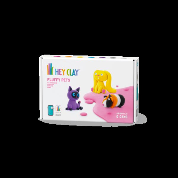 Hey Clay Interactieve Boetseerklei Fluffy Pets (6 kleuren)